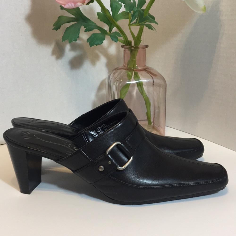 Studio works leather mules
